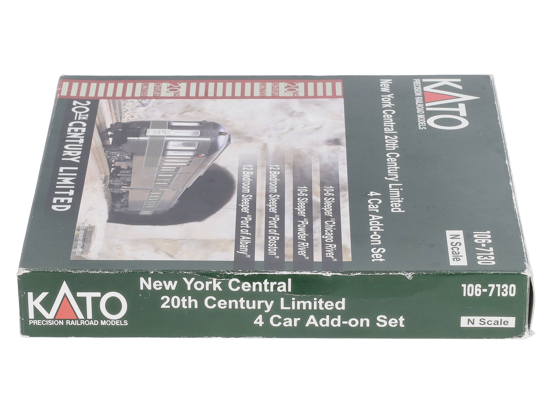 Kato 106-7130 N New York Central 20th Century Add On Passenger Car (Set of 4)