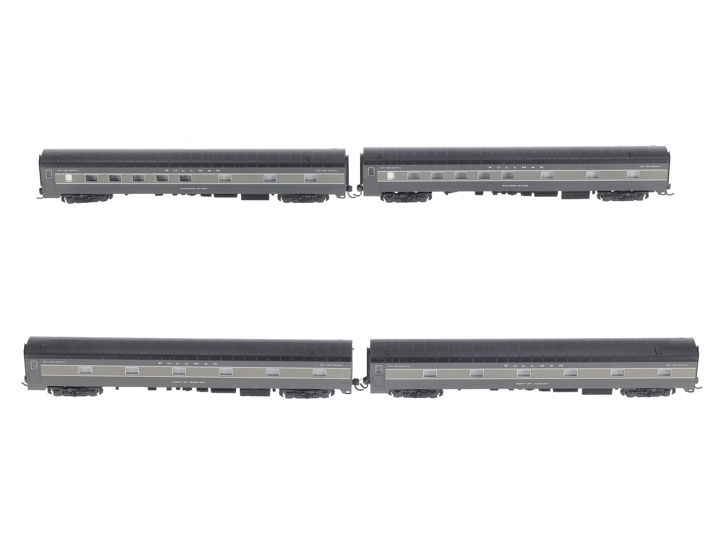 Kato 106-7130 N New York Central 20th Century Add On Passenger Car (Set of 4)