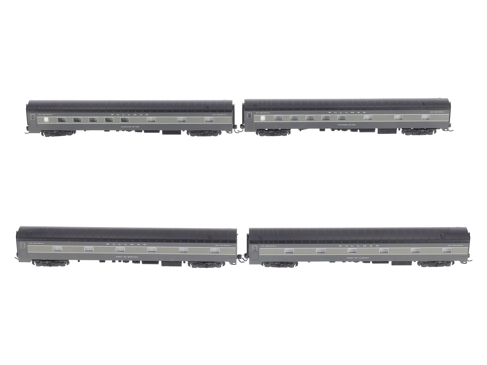 Kato 106-7130 N New York Central 20th Century Add On Passenger Car (Set of 4)