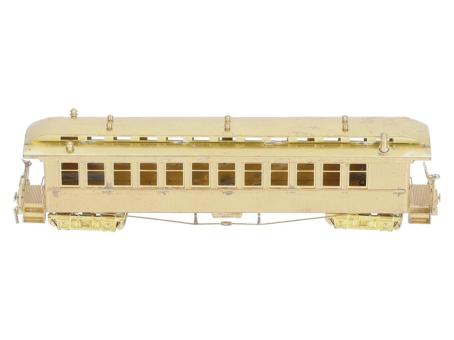 Soho HOn3 Brass D&RGW Open Platform Coach Passenger Car -Unpainted VG