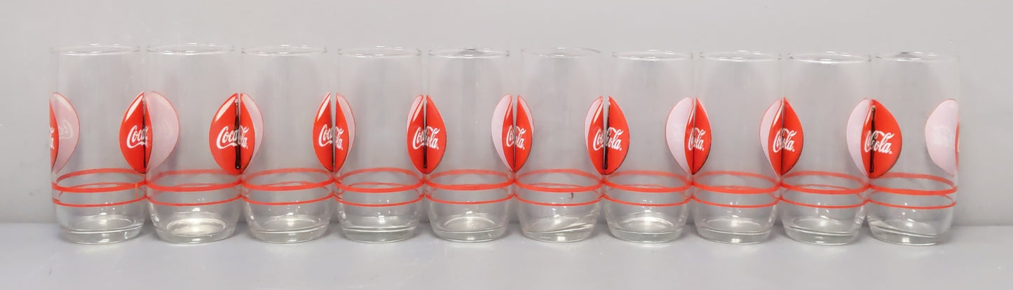Coca-Cola Glass Cups [10] LN