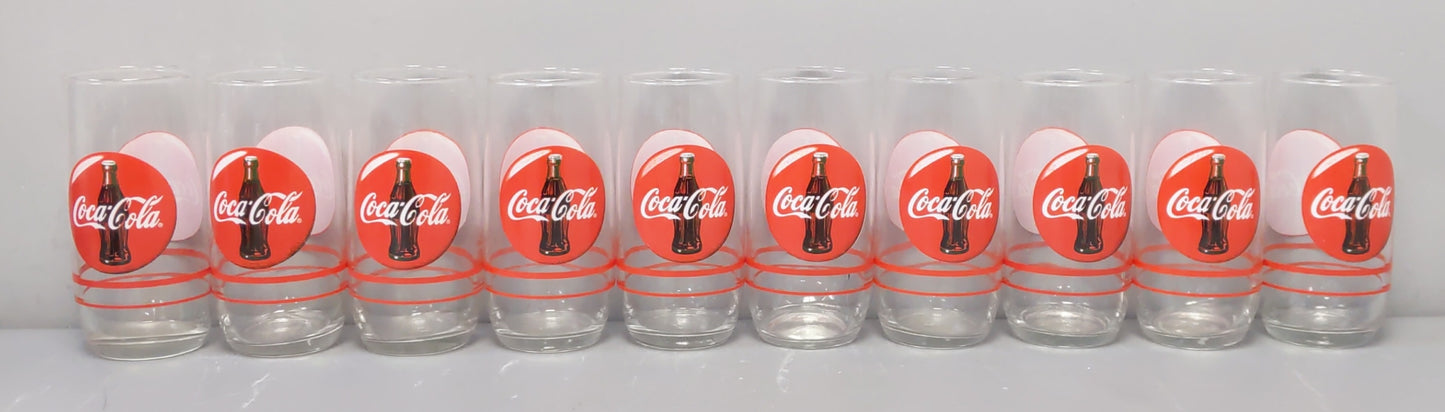 Coca-Cola Glass Cups [10] LN