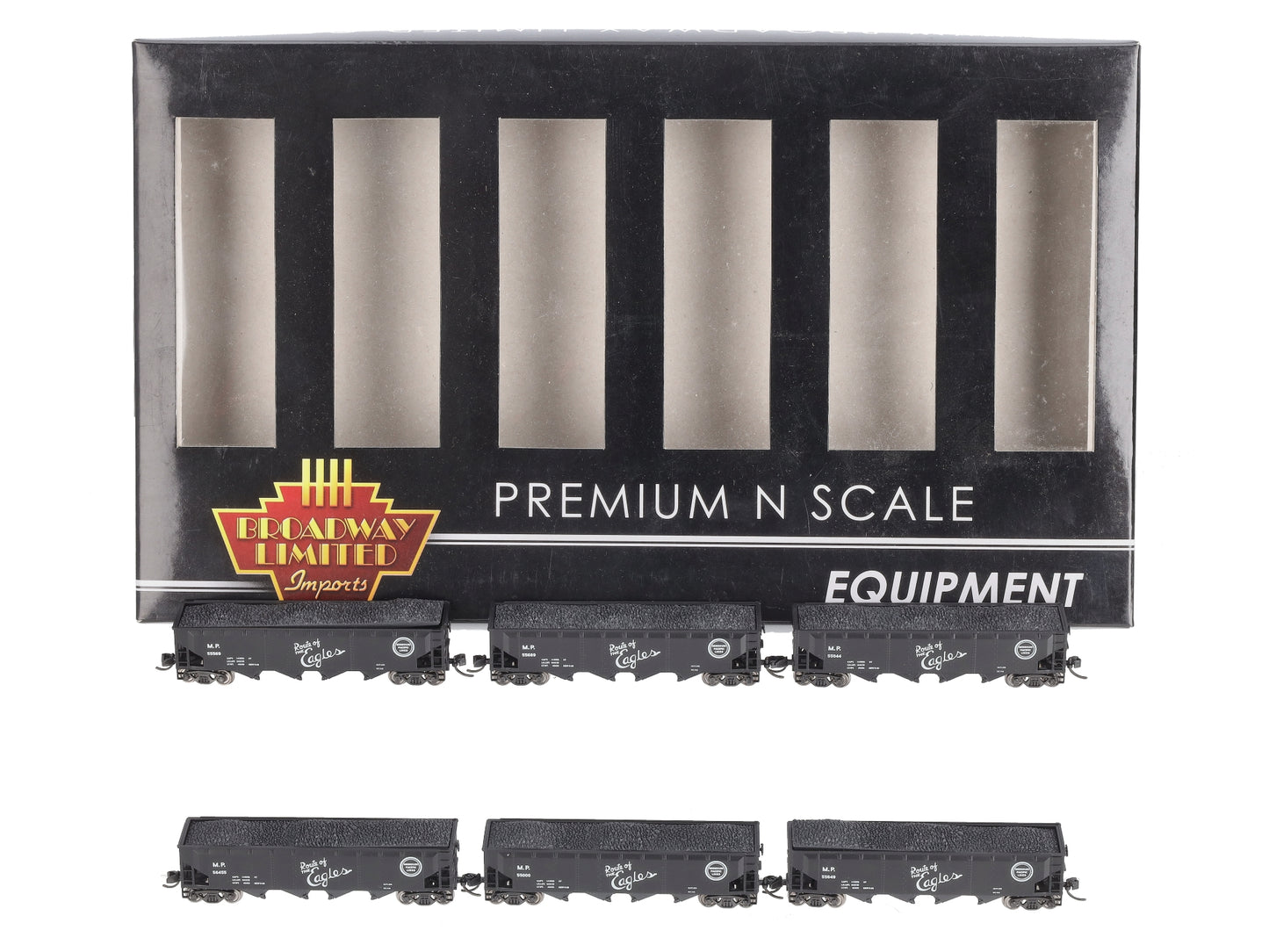 Broadway Limited 3195 N MP ARA 70-Ton 4-Bay Hopper w/Load Set A (Pack of 6)