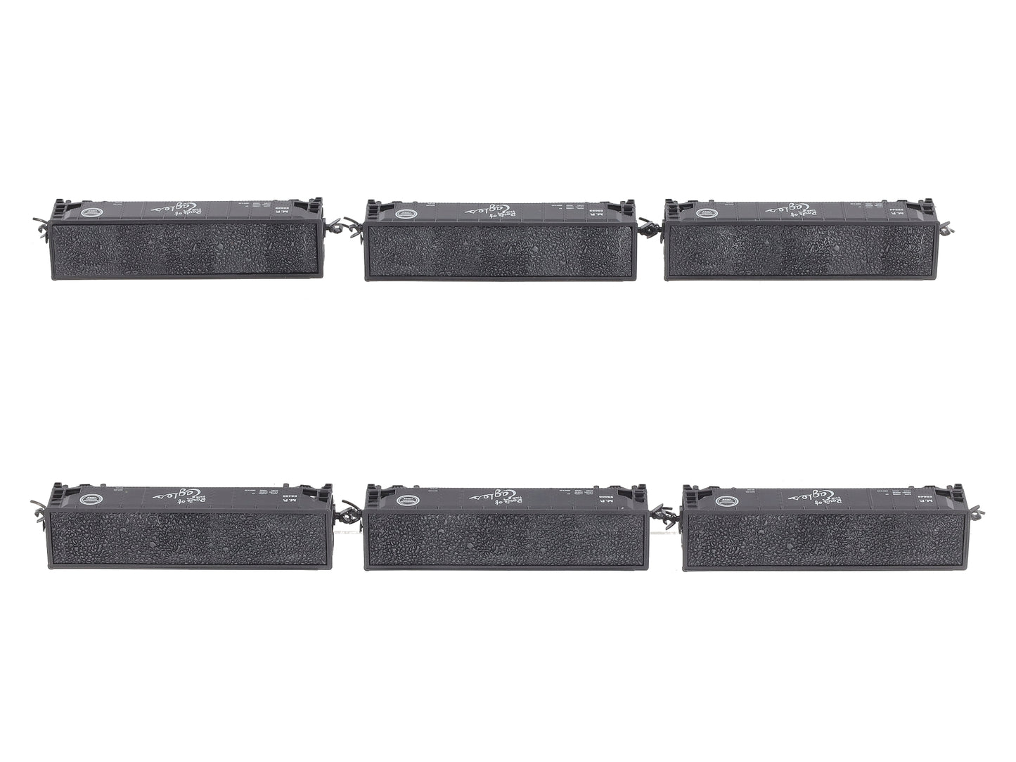 Broadway Limited 3195 N MP ARA 70-Ton 4-Bay Hopper w/Load Set A (Pack of 6)