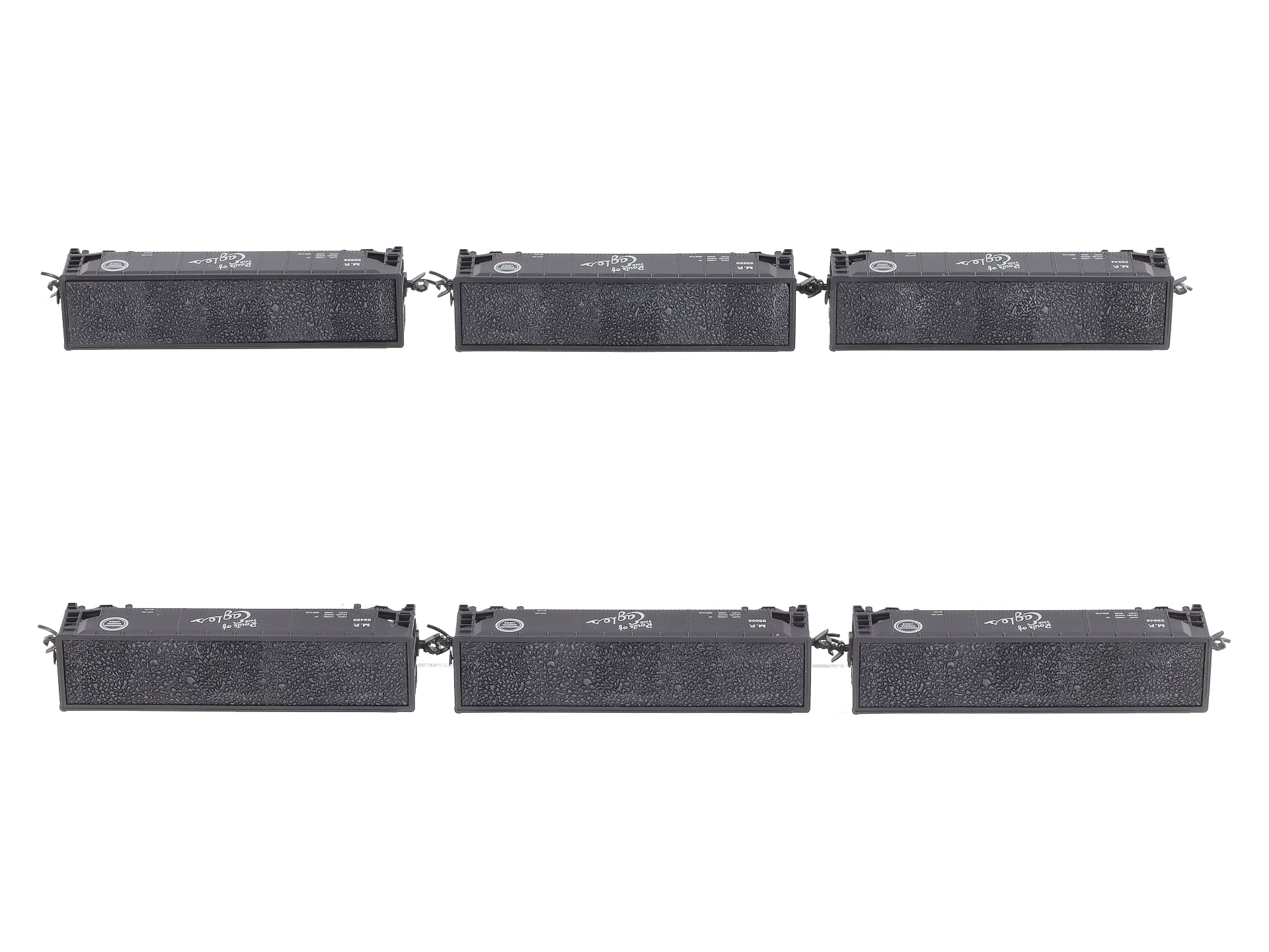 Broadway Limited 3195 N MP ARA 70-Ton 4-Bay Hopper w/Load Set A (Pack of 6)