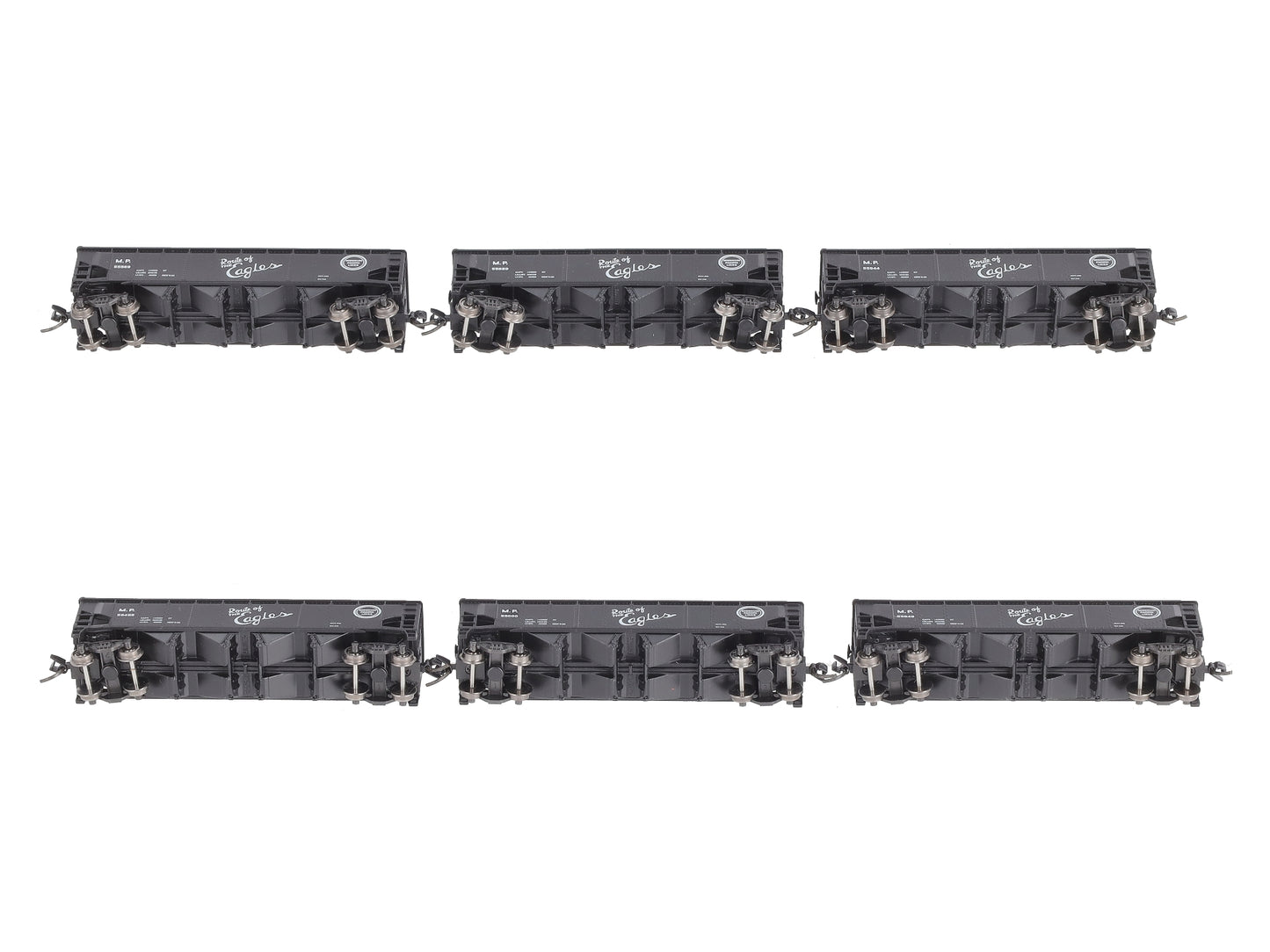 Broadway Limited 3195 N MP ARA 70-Ton 4-Bay Hopper w/Load Set A (Pack of 6)