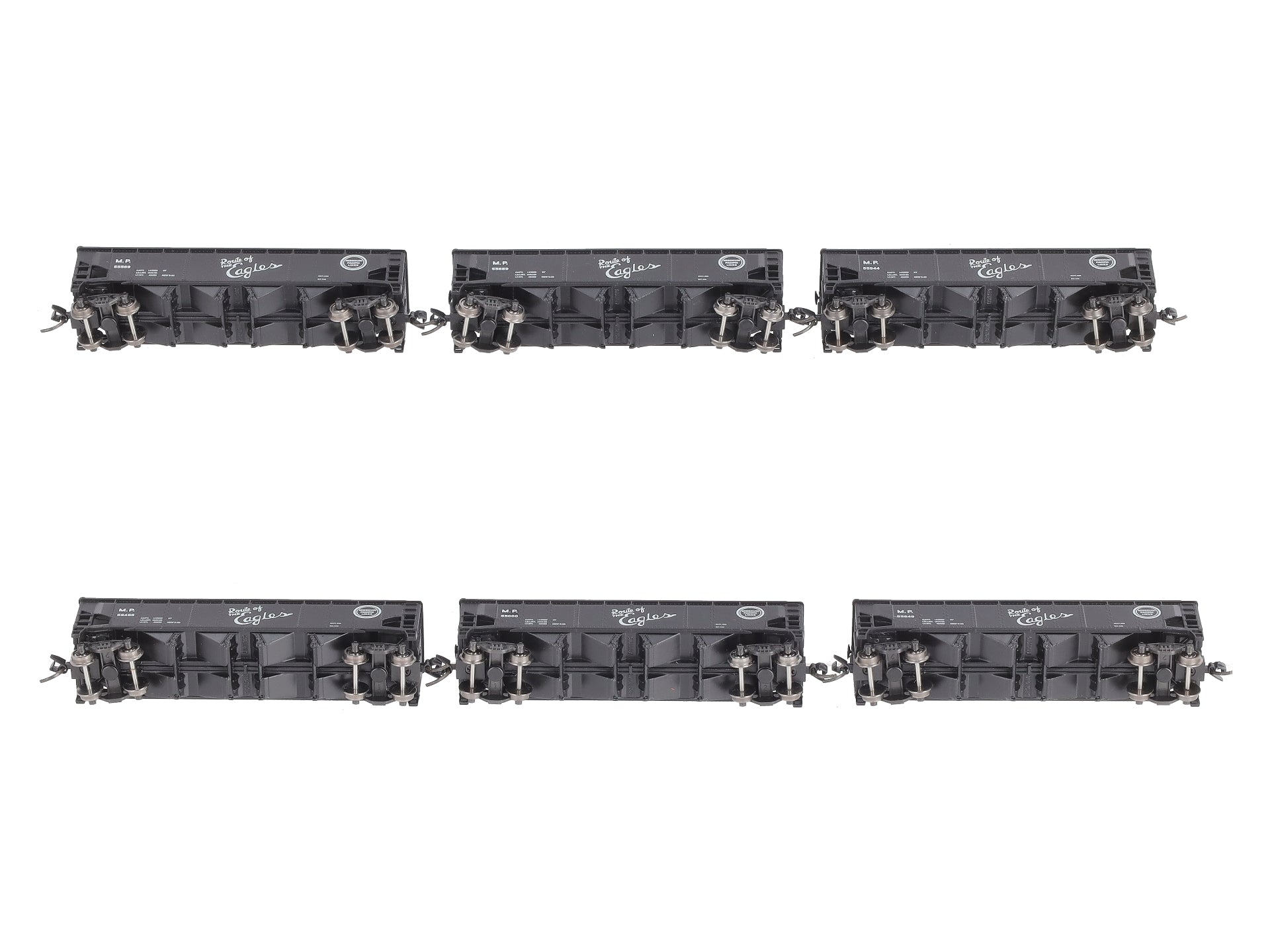 Broadway Limited 3195 N MP ARA 70-Ton 4-Bay Hopper w/Load Set A (Pack of 6)
