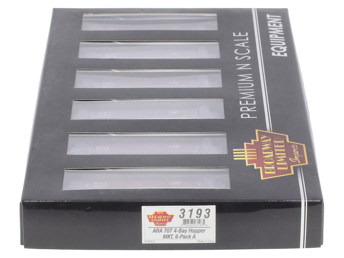 Broadway Limited 3193 N MKT ARA 70-Ton 4-Bay Hopper w/Load Set A (Pack of 6)