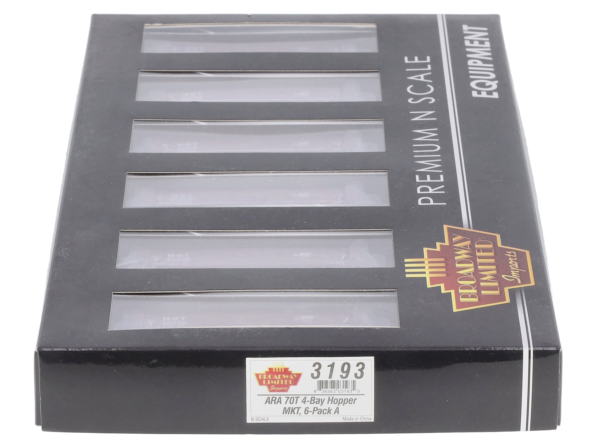 Broadway Limited 3193 N MKT ARA 70-Ton 4-Bay Hopper w/Load Set A (Pack of 6)