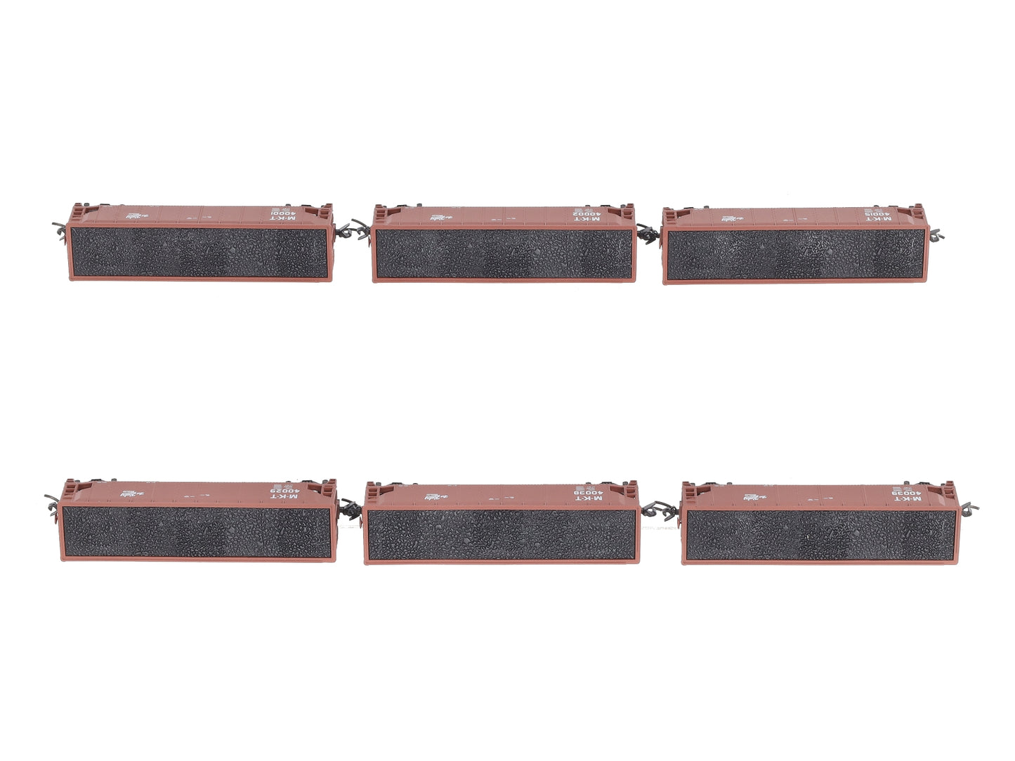 Broadway Limited 3193 N MKT ARA 70-Ton 4-Bay Hopper w/Load Set A (Pack of 6)