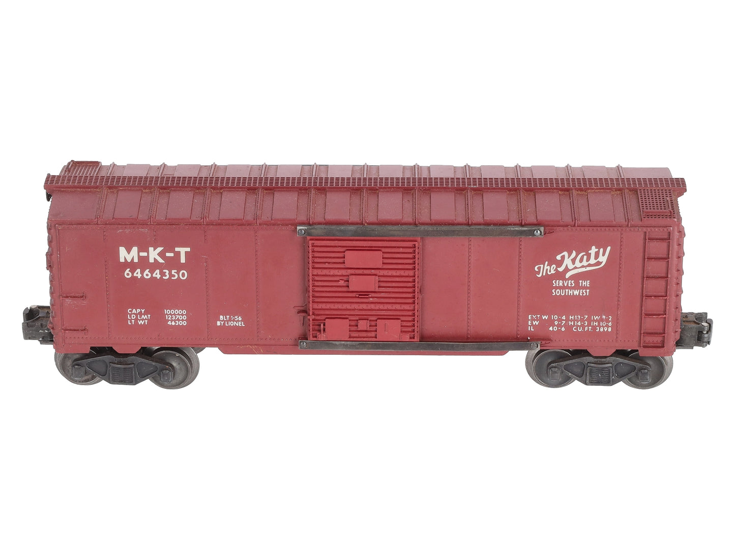 Lionel 6464-350 Vintage O Missouri-Kansas-Texas Katy Boxcar - Type IIB RARE! VG