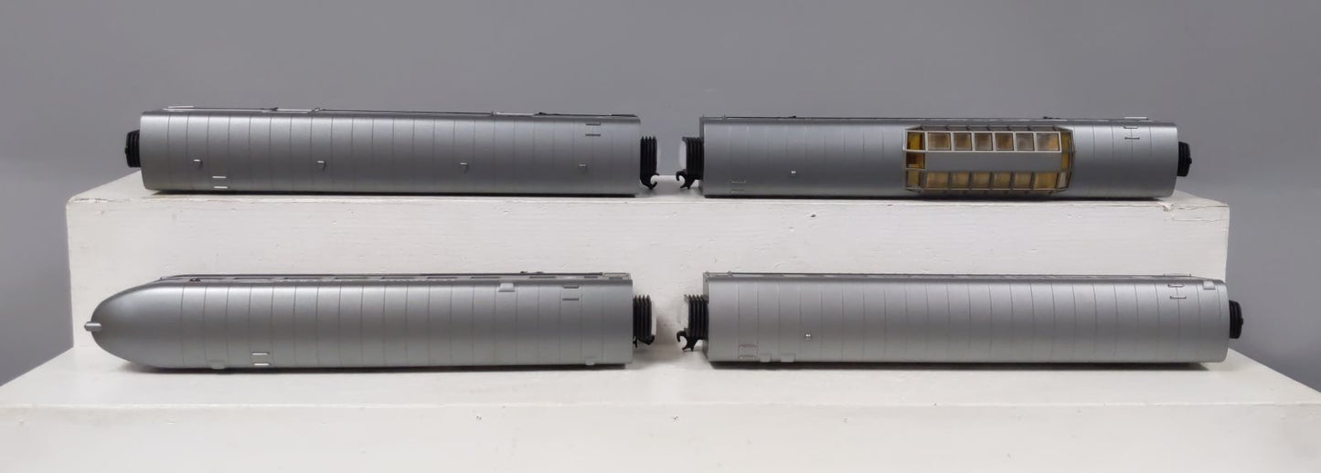 MTH 30-67642 O Illinois Central 60' Streamlined Passenger Car Set (Set of 4)