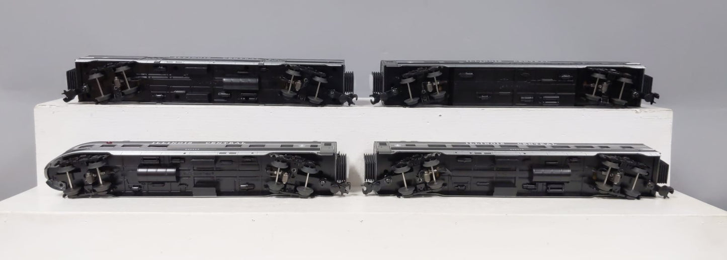 MTH 30-67642 O Illinois Central 60' Streamlined Passenger Car Set (Set of 4)