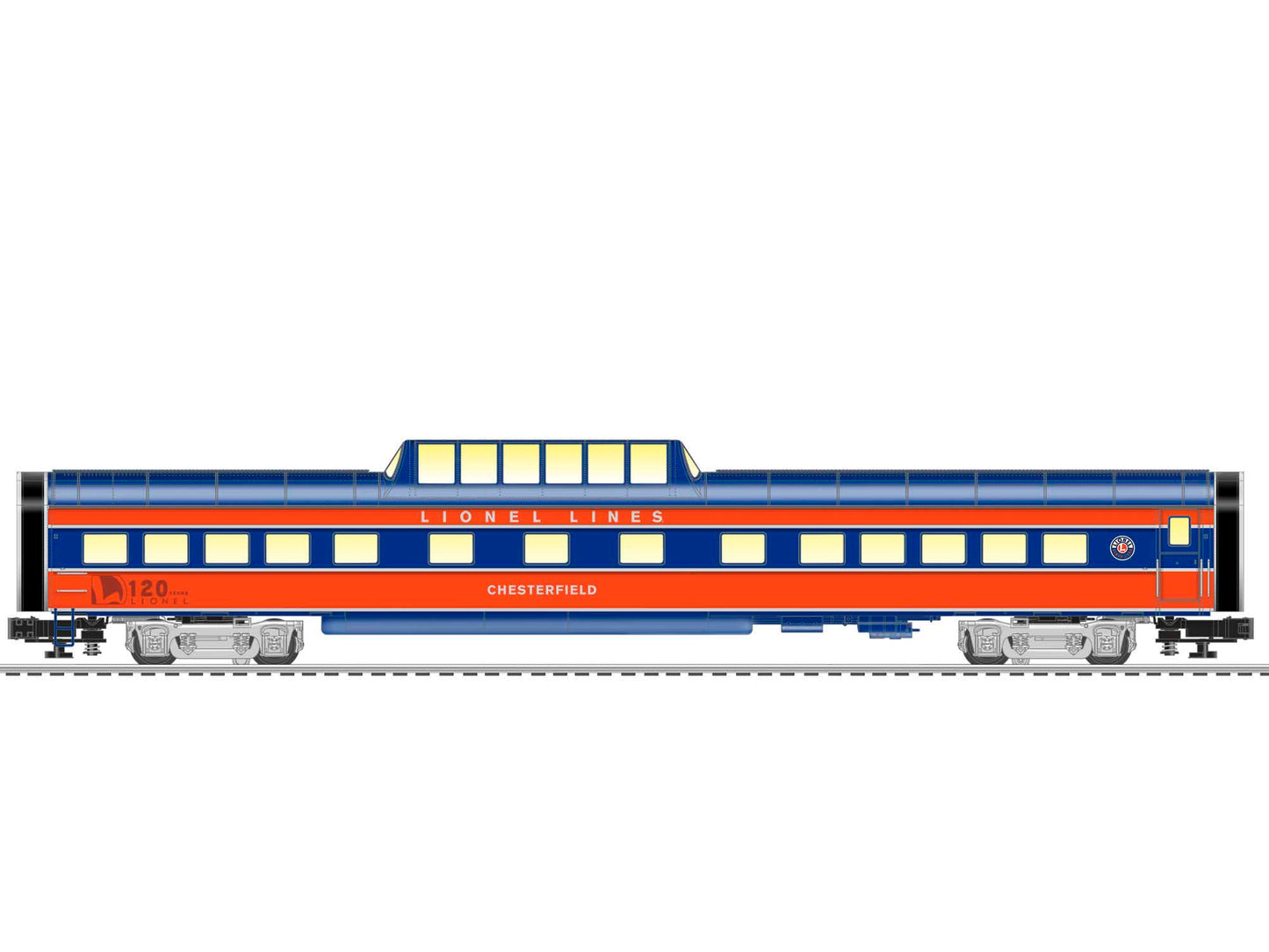 Lionel 2027630 O Lionel Lines "Chesterfield" VistaVision Dome Passenger Car