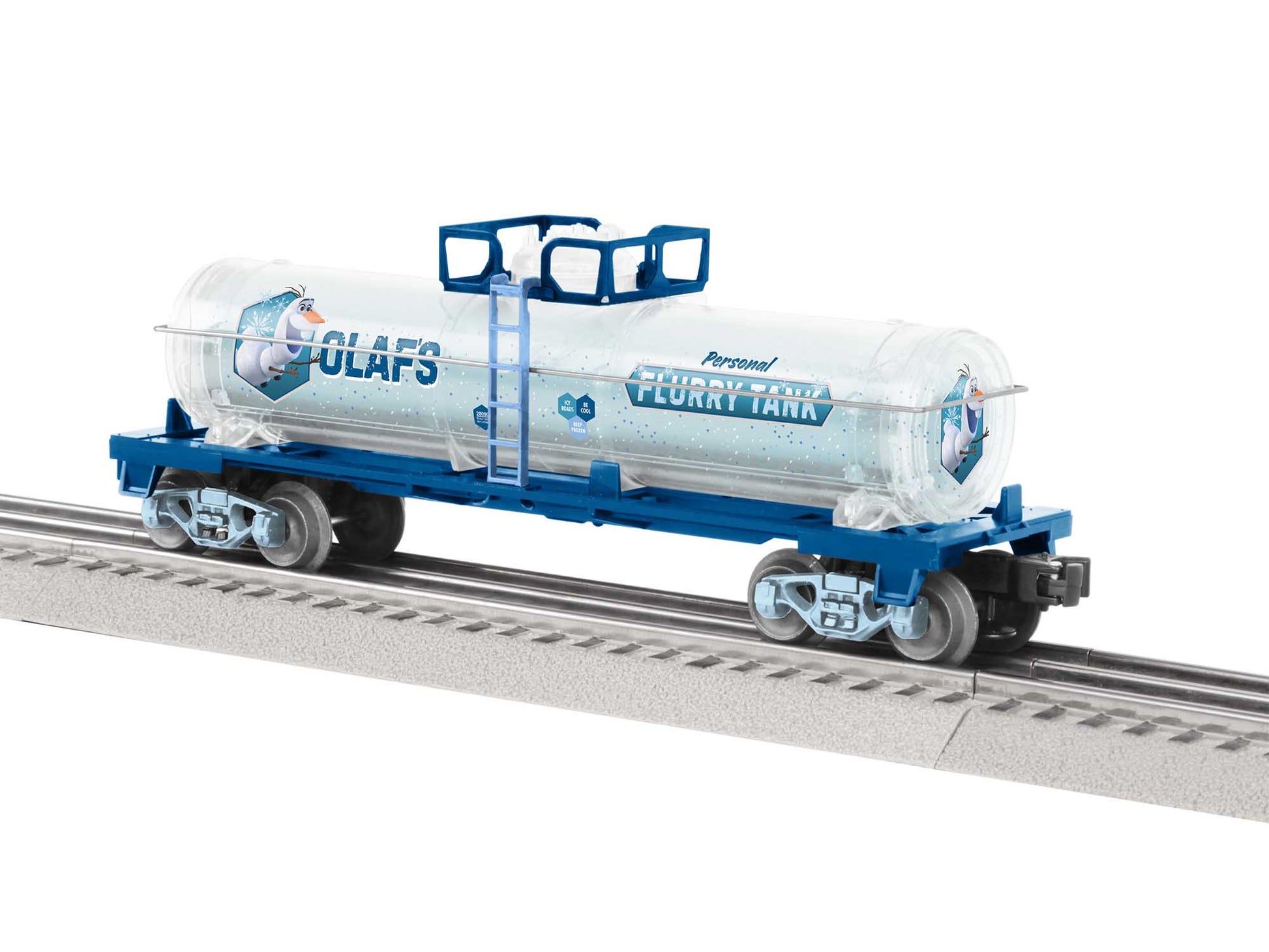 Lionel 2028130 O Disney Frozen Olaf's Personal Flurry Tank Car - 3 Rail