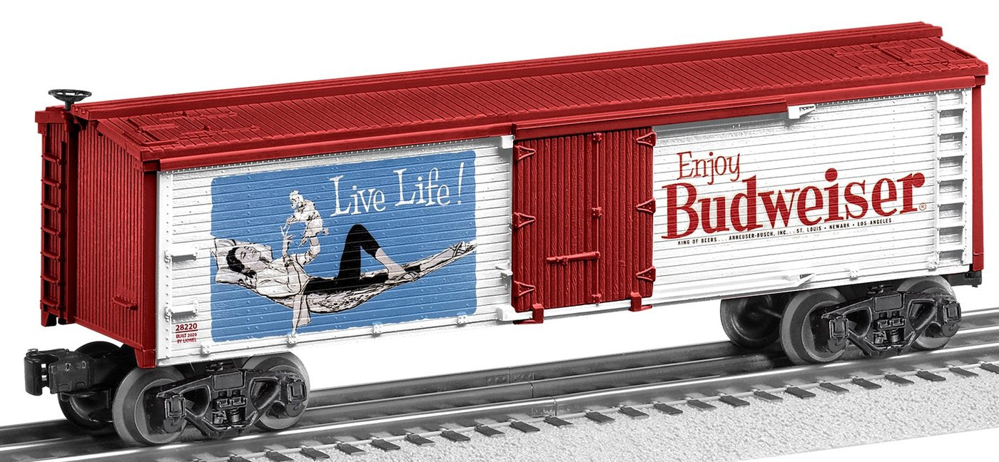 Lionel 2028230 O Enjoy Budweiser Reefer Car