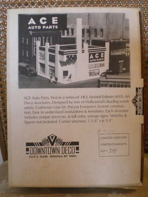 Downtown Deco 202 HO ACE Auto Parts Bulding Kit