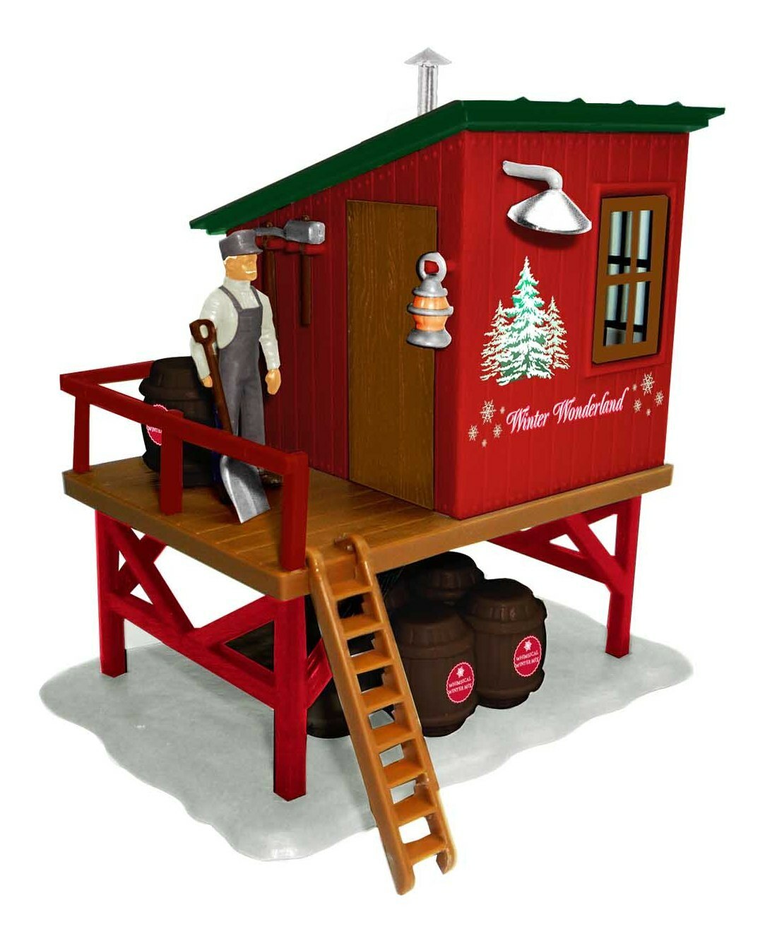 Lionel 2030160 O Assembled Winter Wonderland Barrel Shed