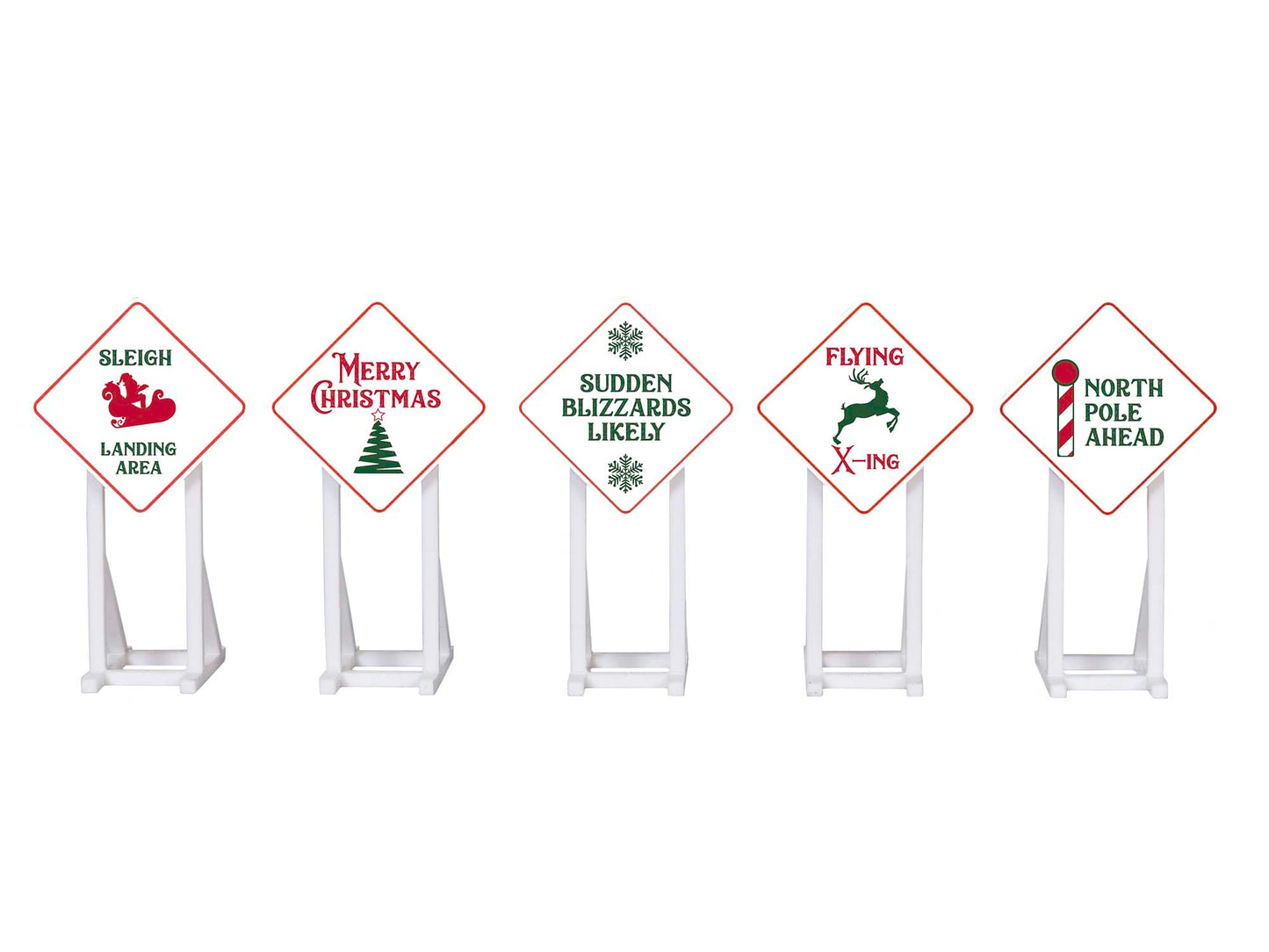 Lionel 2030260 O Scale Plastic Christmas Signs (Set of 5)