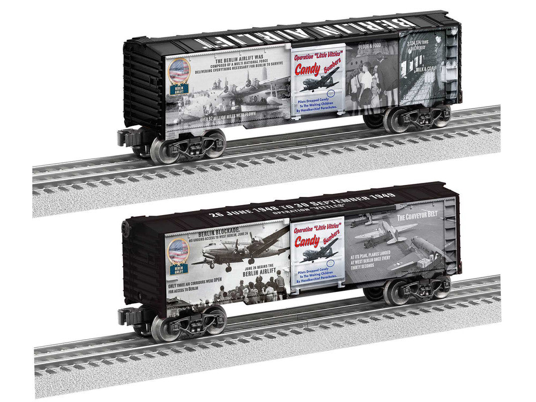 Lionel 2038090 O Candy Bombers MUSA Boxcar (Set of 2)