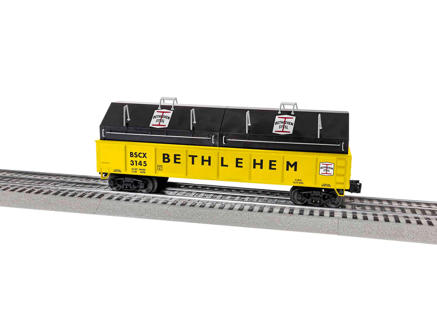Lionel 2043132 O Bethlehem Steel Standard Gondola #3145