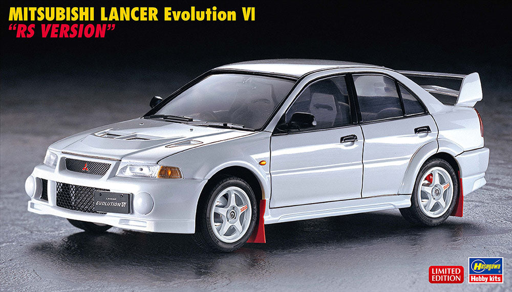 Hasegawa 20547 1:24 Mitsubishi Lancer Evolution VI RS Ver Rally Car Model Kit