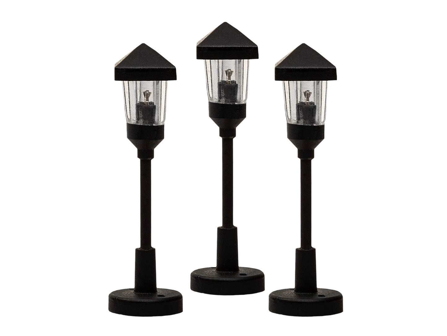 Lionel 2056190 HO Clear Gas Lamps LED Lighting  Square Top (Pack of 3)