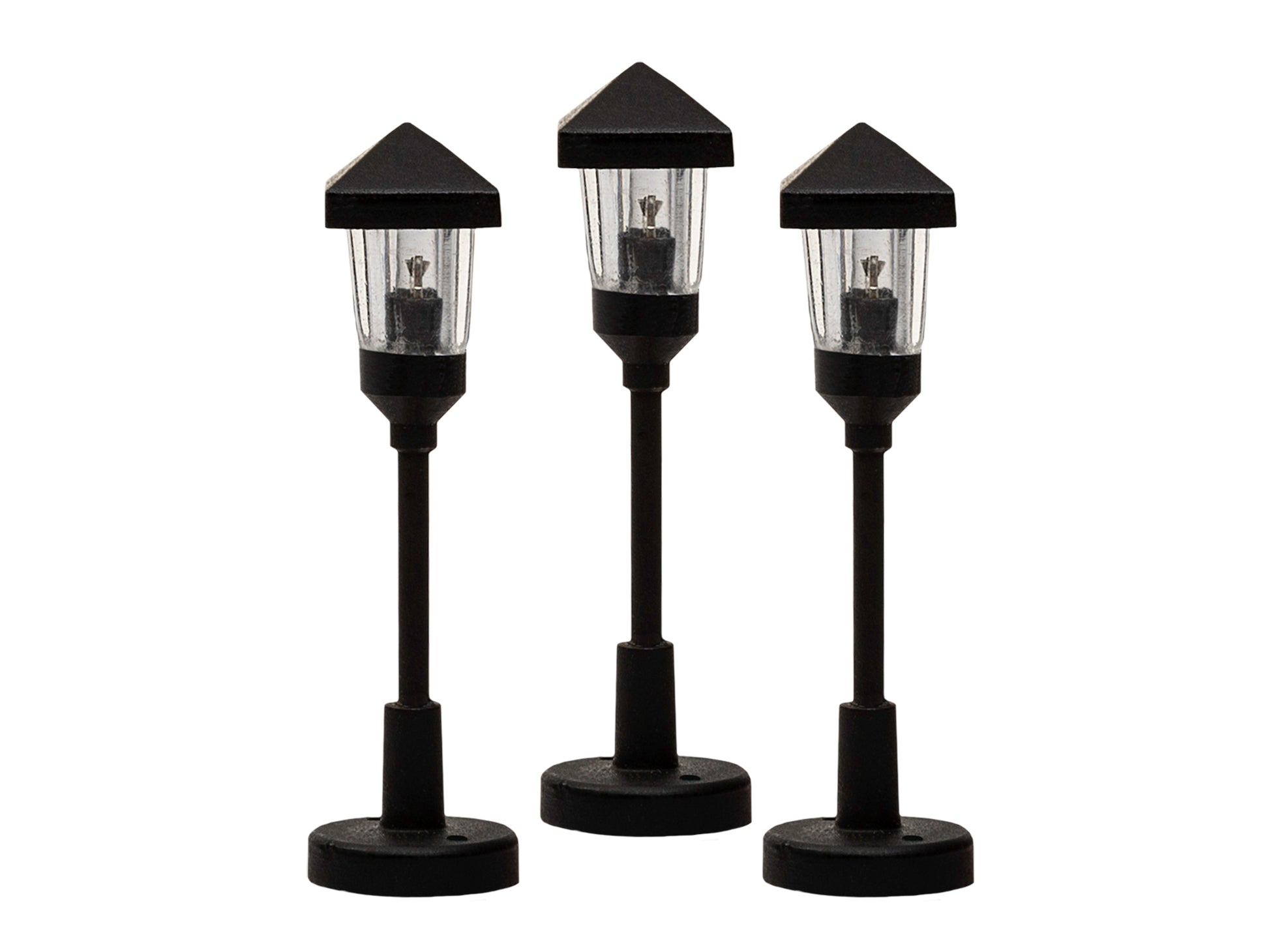 Lionel 2056190 HO Clear Gas Lamps LED Lighting  Square Top (Pack of 3)