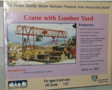 IHC 2059 HO Crate with Lumber Yard Building Kit