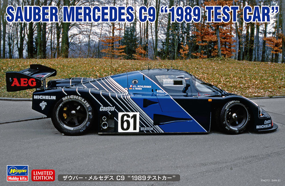 Hasegawa 20626 1:24 Sauber Mercedes C9 "1989 Test Car" Plastic Model Kit