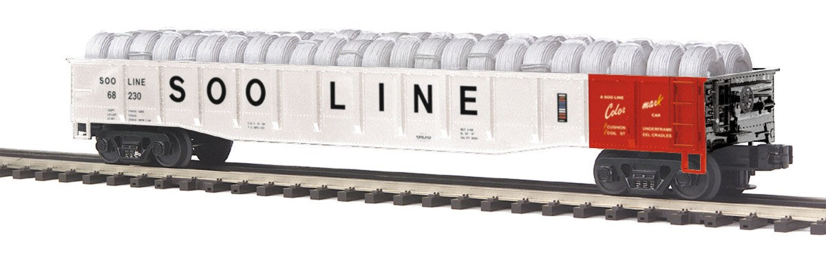 MTH 20-98815 O Gauge SOO Gondola Car #68230 with Coiled Wire Load