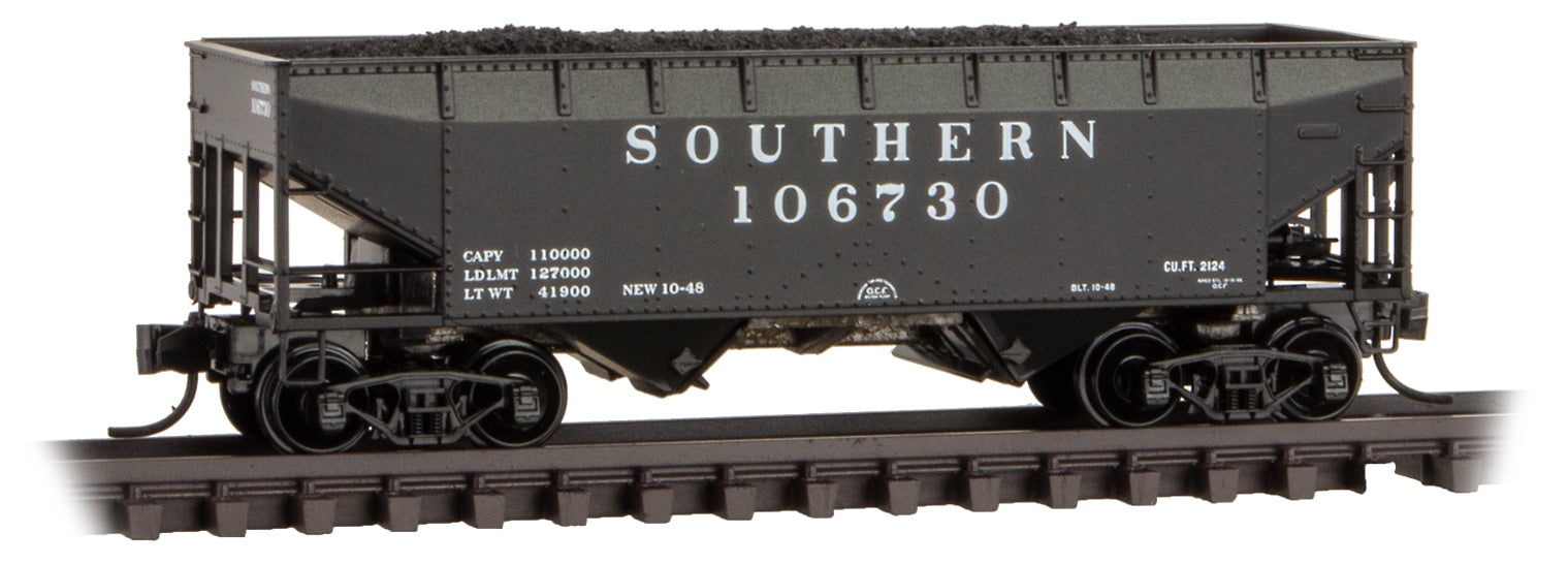 Micro-Trains 05500590 N Southern 33' Twin Bay Offset Side Hopper #106730