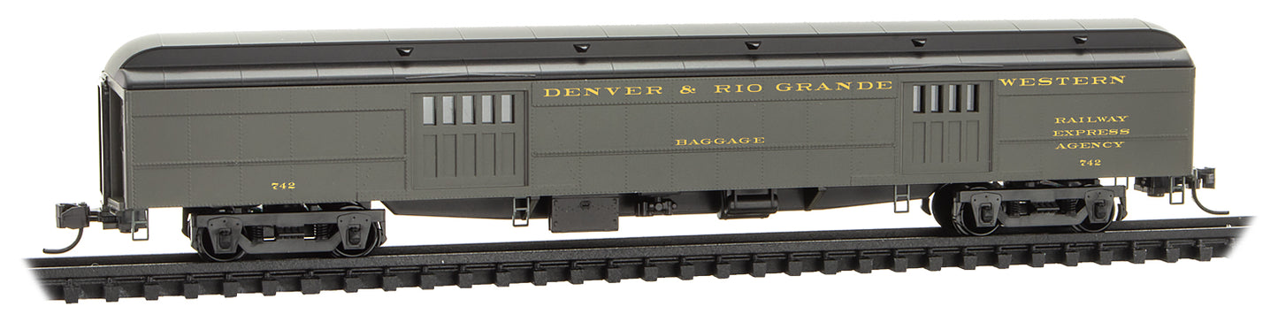 Micro-Trains 14700390 N D&RGW 70' Heavyweight Baggage Car #742