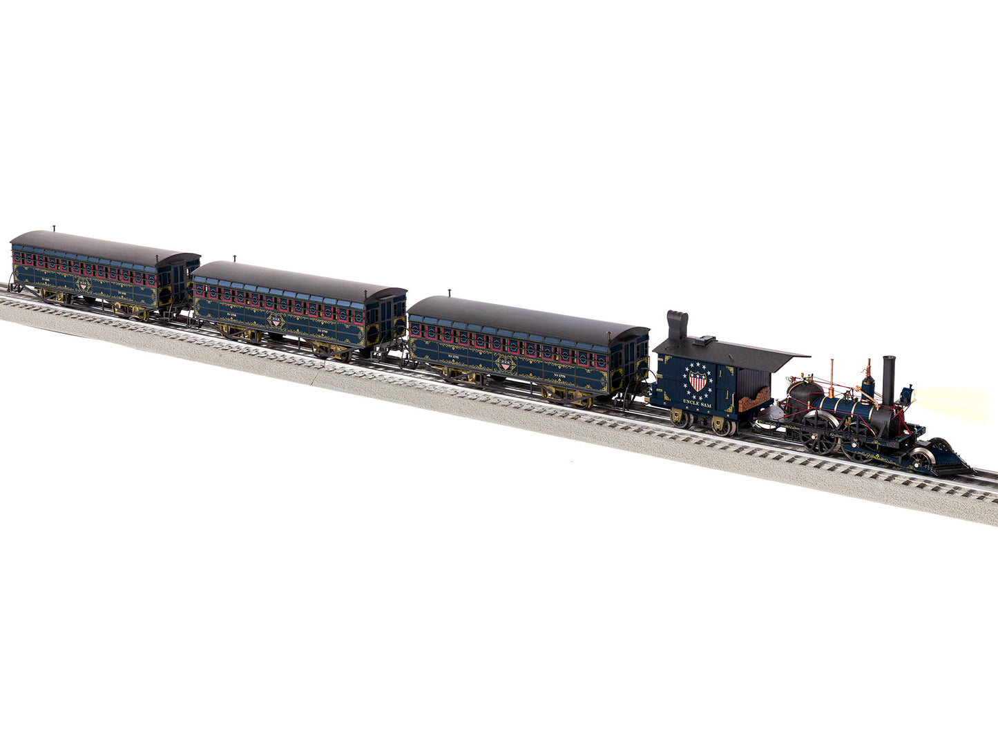 Lionel 2122060 BTO Uncle Sam John Bull O Gauge Steam Passenger Train Set