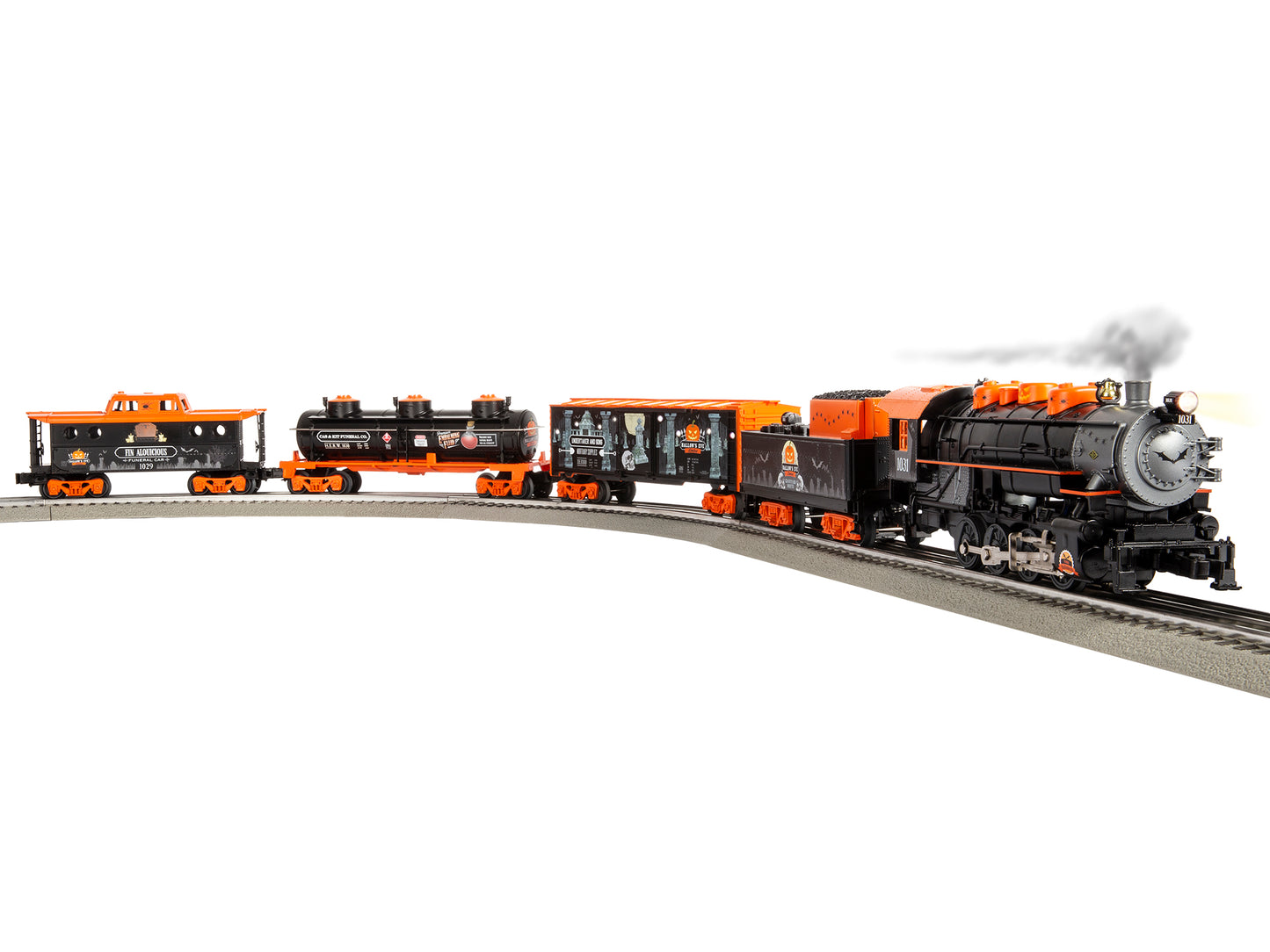 Lionel 2123060 Hallow's Eve LionChief O Gauge Steam Freight Train Set
