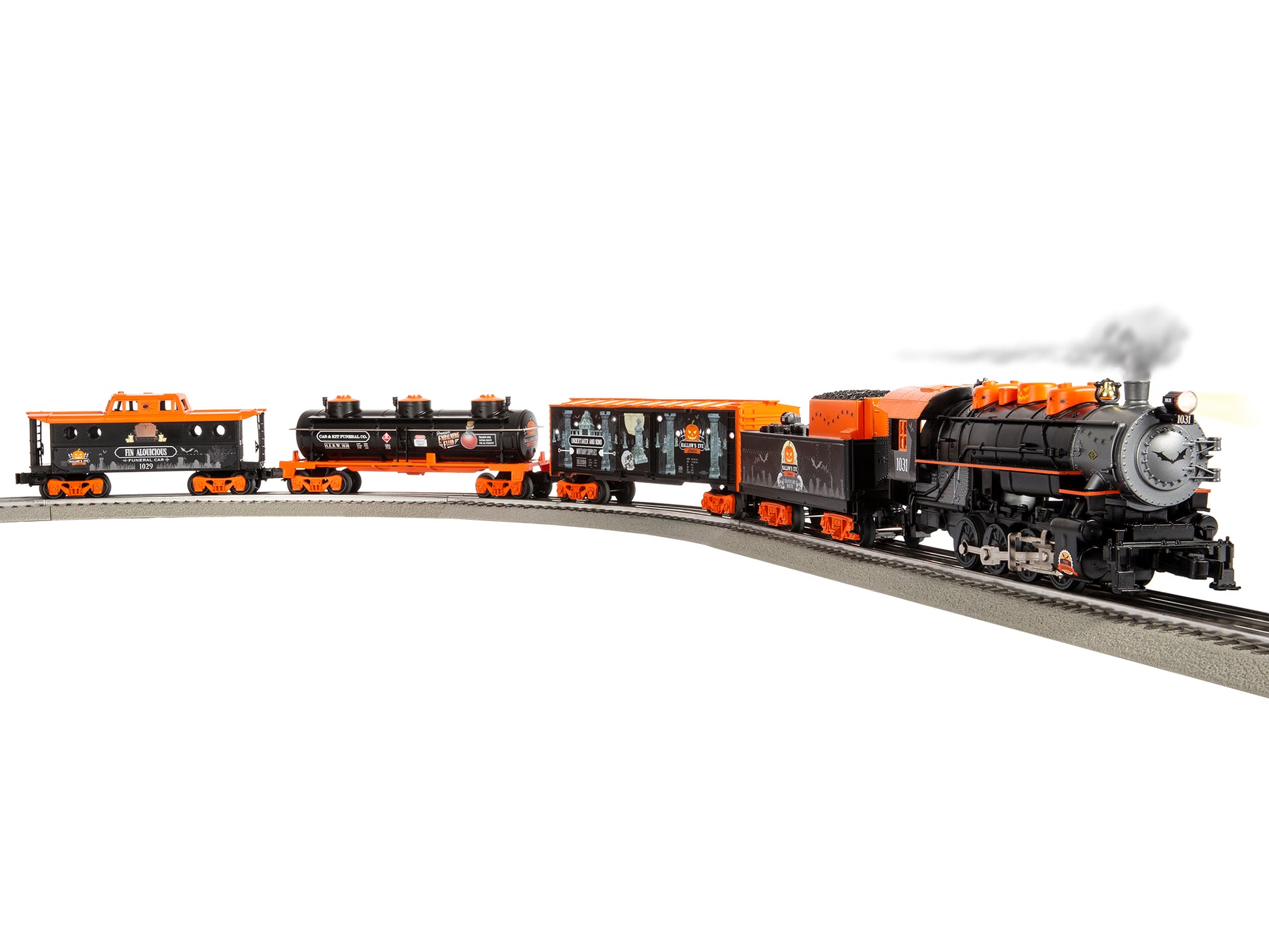Lionel 2123060 Hallow's Eve LionChief O Gauge Steam Freight Train Set