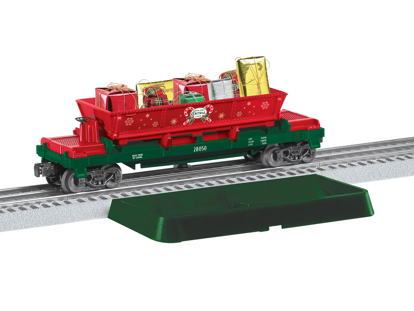 Lionel 2128070 O North Pole Central Present Dump Car