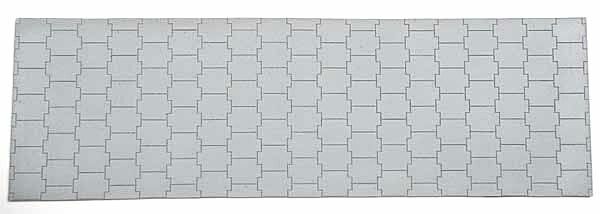 Chooch 8598 HO Modern Concrete Cruciform Pattern Flexible Vinyl Wall