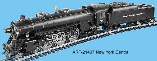 Aristo-Craft 21407 NYC 4-6-2 Pacific Steam Locomotive with Tender #4507