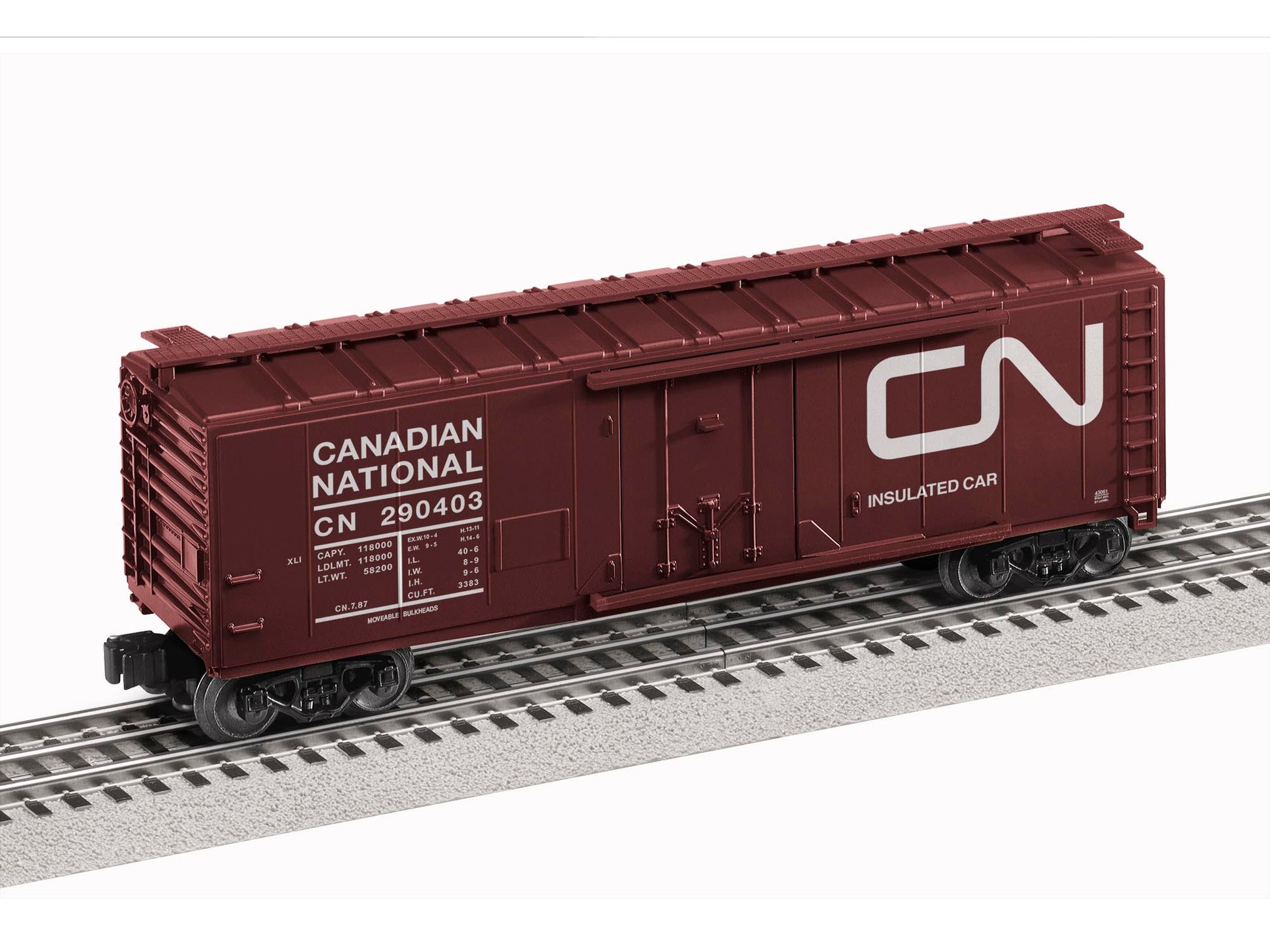 Lionel 2143061 O Canadian National Plug Door Boxcar #290403