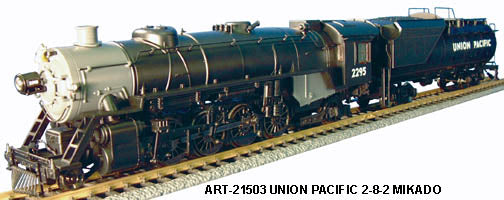 Aristo-Craft 21503 G Scale UP 2-8-2 Mikado w/Vanderbilt Tender