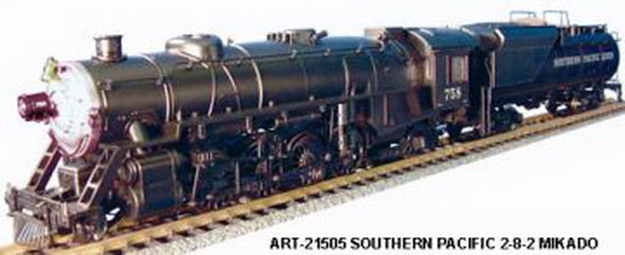 Aristo-Craft 21505 Southern Pacific Mikado 2-8-2 Steam Locomotive & Tender