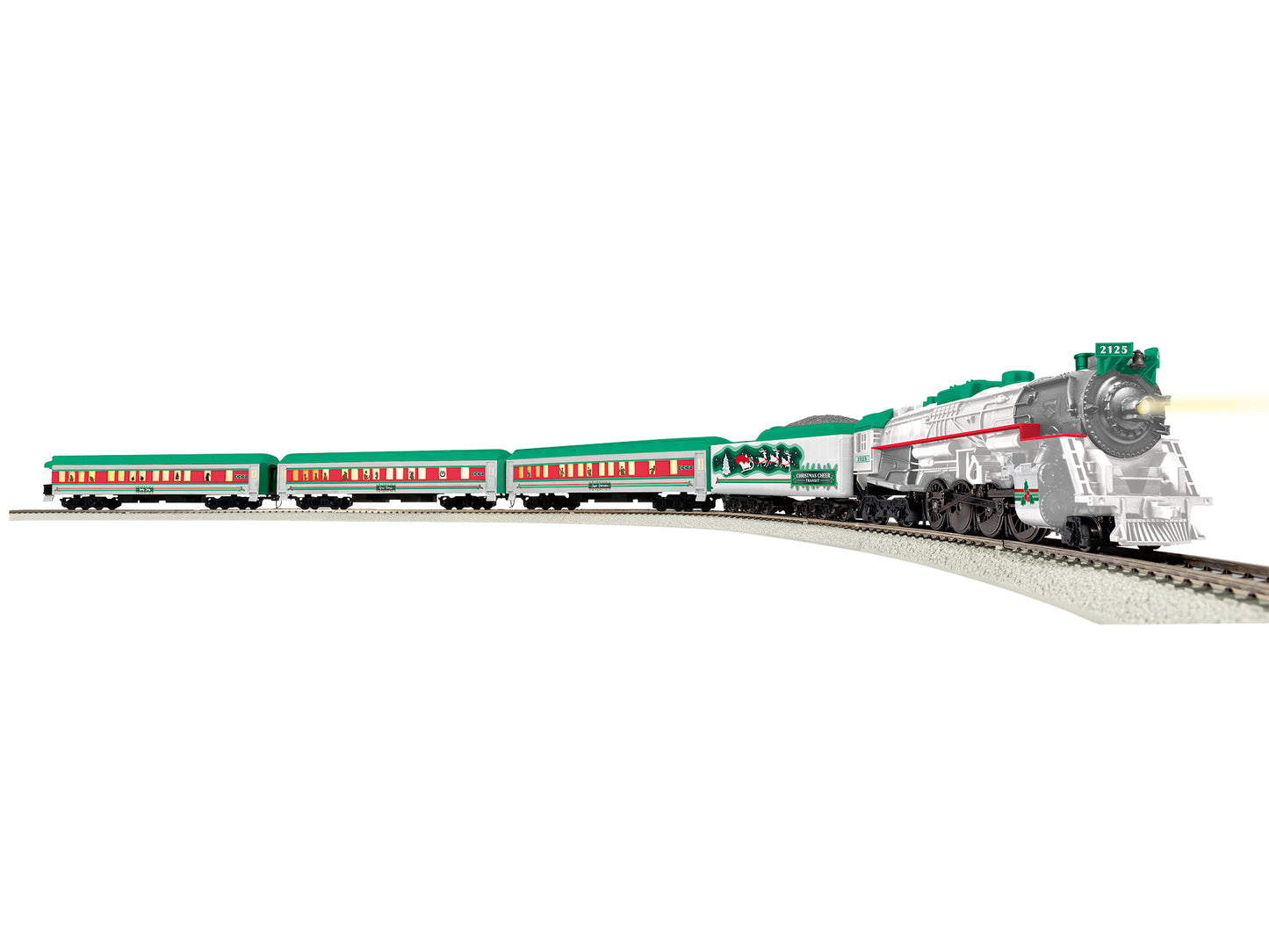 Lionel 2151010 Christmas Cheer LionChief HO Gauge Steam Passenger Train Set