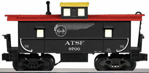 Lionel K-Line 6-21592 Santa Fe Midnight Chief Illuminated Caboose