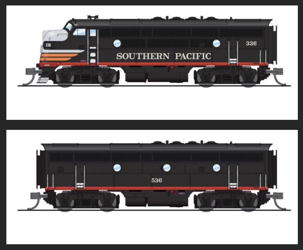 Broadway Limited 7726 N SP EMD F3 AB Diesel Locomotive Sound & DCC #336/#536