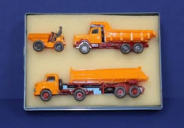 Wiking 2180 HO Orange Construction Trucks