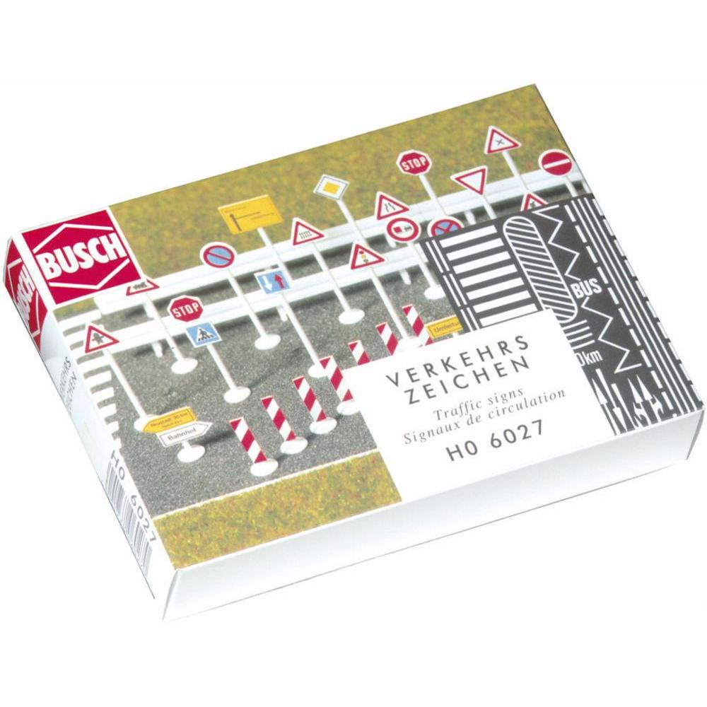 Busch 6027 HO Traffic Sign Set