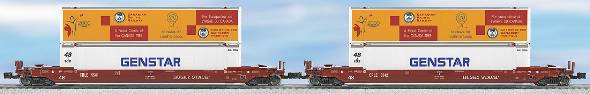 Lionel 6-21865 Coe Rail Husky Stacks with Containers #5541 & #5542 (Set of 2)