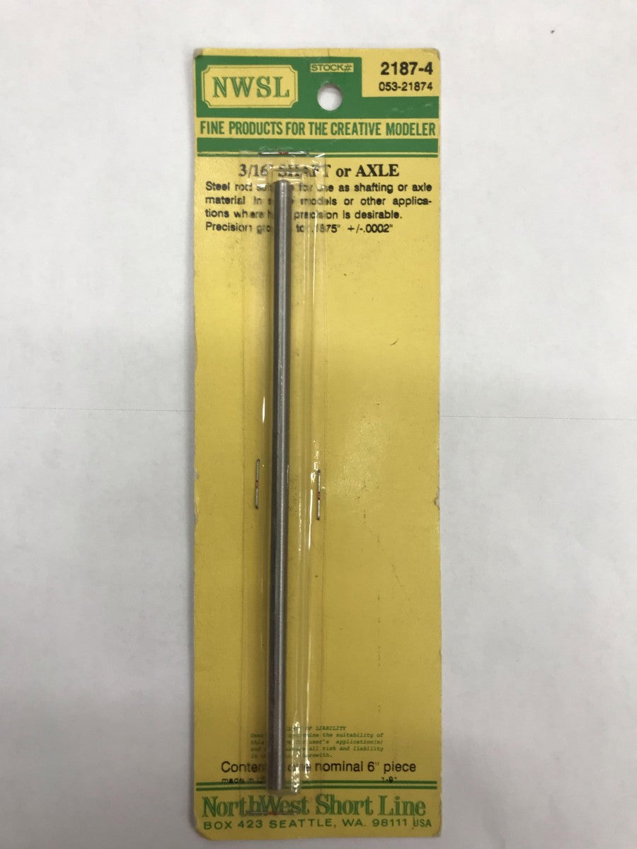 Northwest Short Line 2187-4 3/16" Outside Diameter x 6" Shaft/Axle Stock