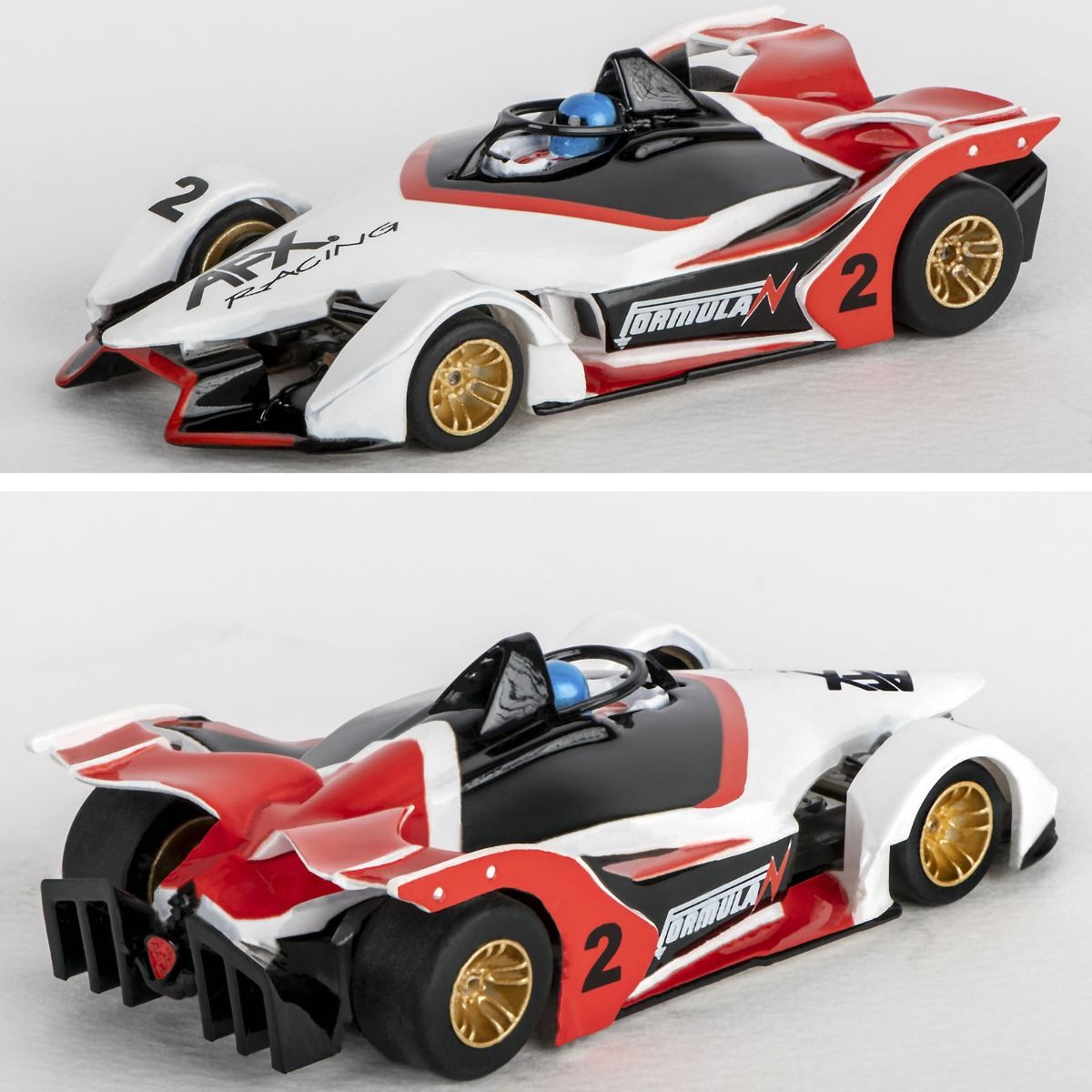 AFX 22015 HO Formula N White/Black/Red Mega G+ Slot Car